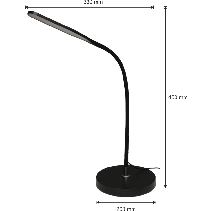 LED Dimbar lampa 3-i-1 LED/10W/230V 3000/4000/6000K CRI 90 svart