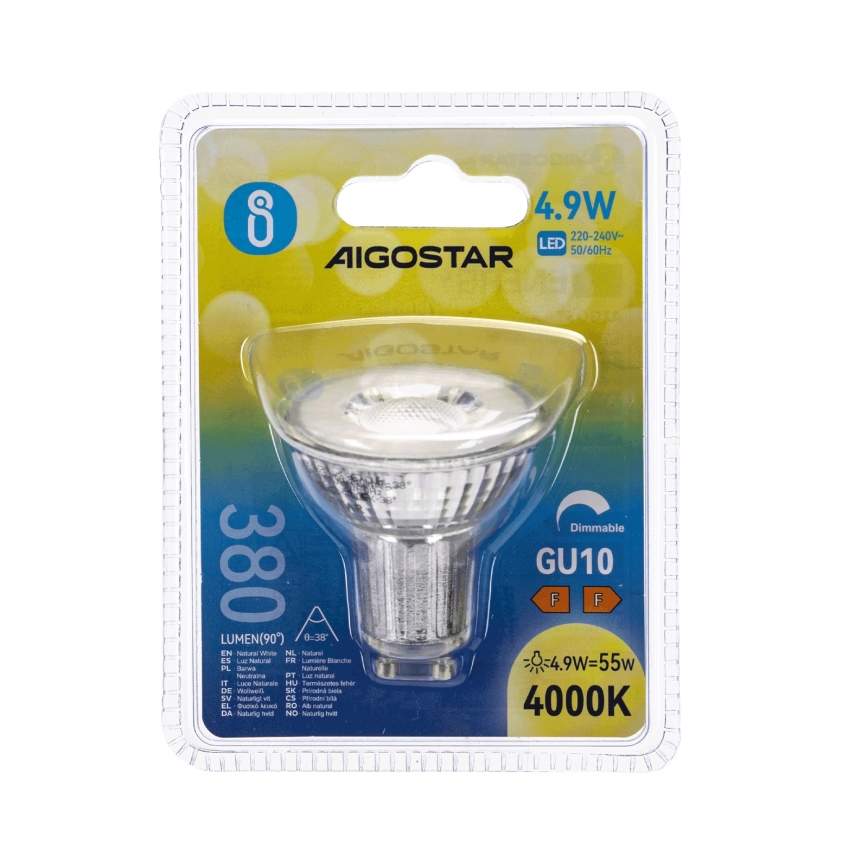 LED-dimbar lampa GU10/4,9W/230V 4000K - Aigostar