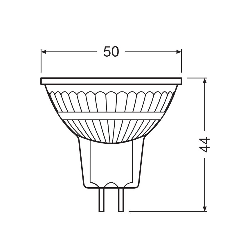 LED Dimbar lampa GU5,3/3,4W/230V 2700K CRI 90 - Osram
