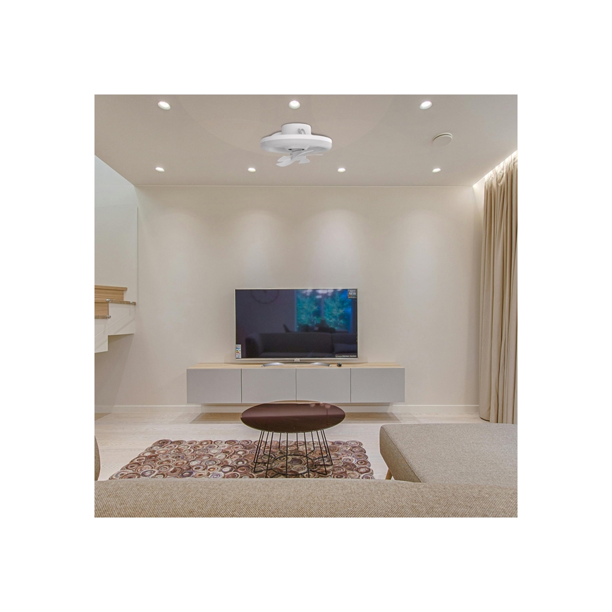 LED Dimbar taklampa med fläkt LED/30W/230V 3000-6500K vit + fjärrkontroll