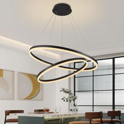 LED Dimbar taklampa LED/100W/230V 3000-6500K Ø 80 cm + fjärrkontroll