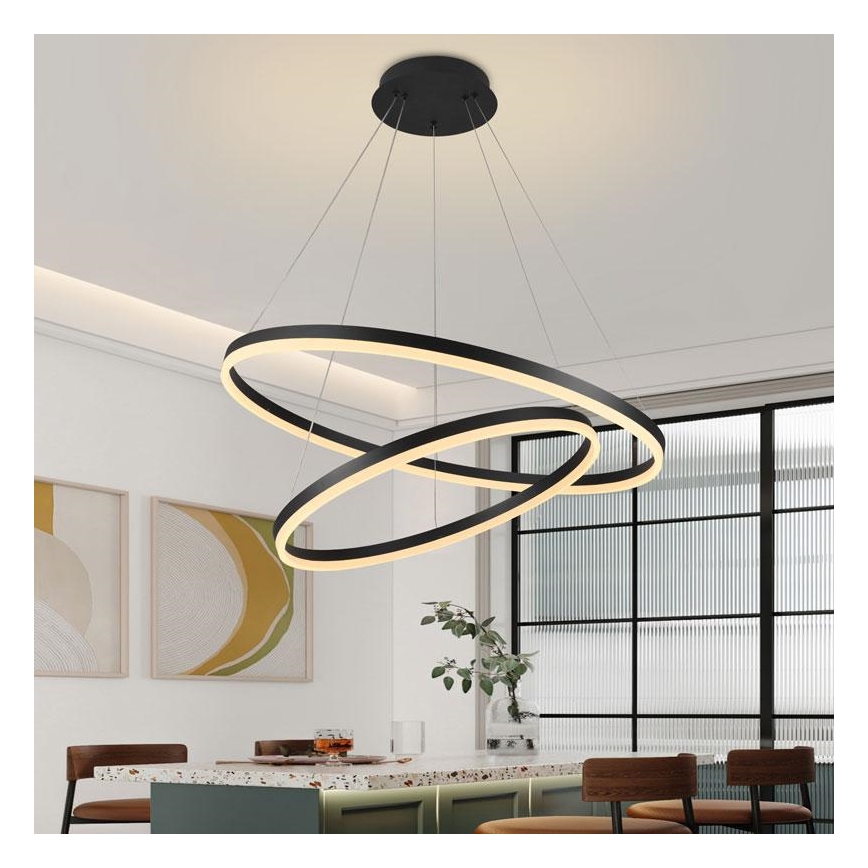 LED Dimbar taklampa LED/100W/230V 3000-6500K Ø 80 cm + fjärrkontroll