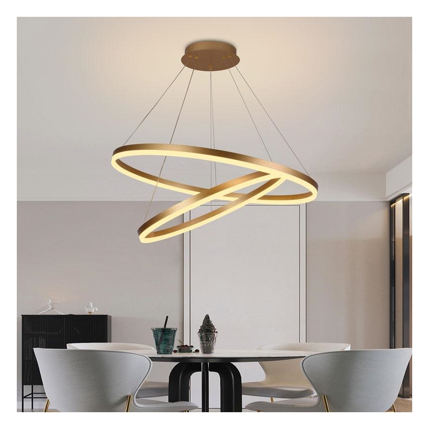 LED Dimbar taklampa LED/100W/230V 3000-6500K Ø 80 cm + fjärrkontroll