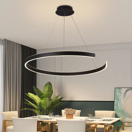 LED Dimbar taklampa LED/100W/230V 3000-6500K Ø 80 cm + fjärrkontroll