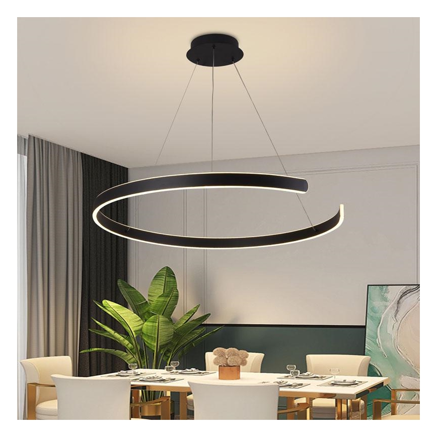 LED Dimbar taklampa LED/100W/230V 3000-6500K Ø 80 cm + fjärrkontroll