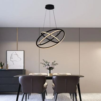 LED Dimbar taklampa LED/105W/230V 3000-6500K Ø 60 cm + fjärrkontroll