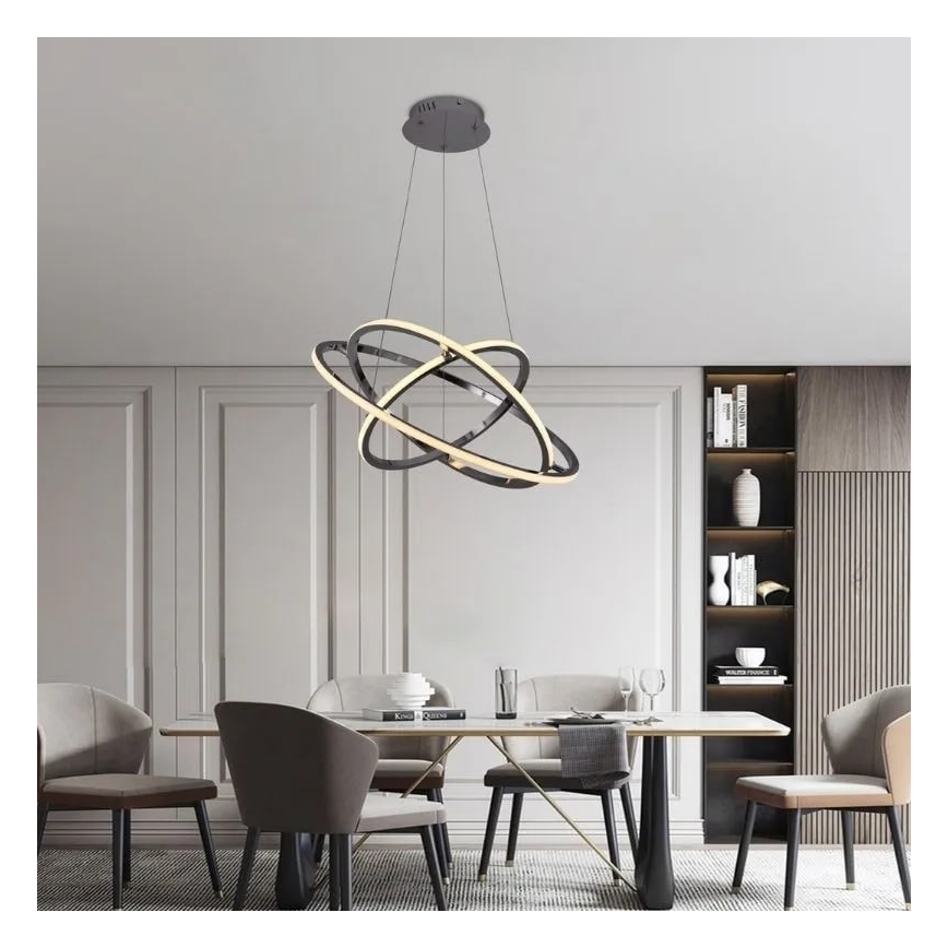 LED Dimbar taklampa LED/105W/230V 3000-6500K Ø 60 cm + fjärrkontroll