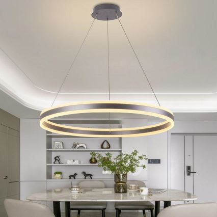 LED Dimbar taklampa LED/110W/230V 3000-6500K Ø 80 cm + fjärrkontroll