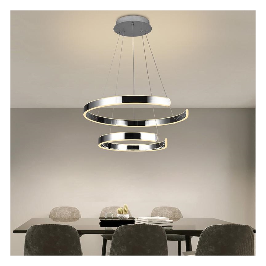 LED Dimbar taklampa LED/120W/230V 3000-6500K Ø 60 cm + fjärrkontroll