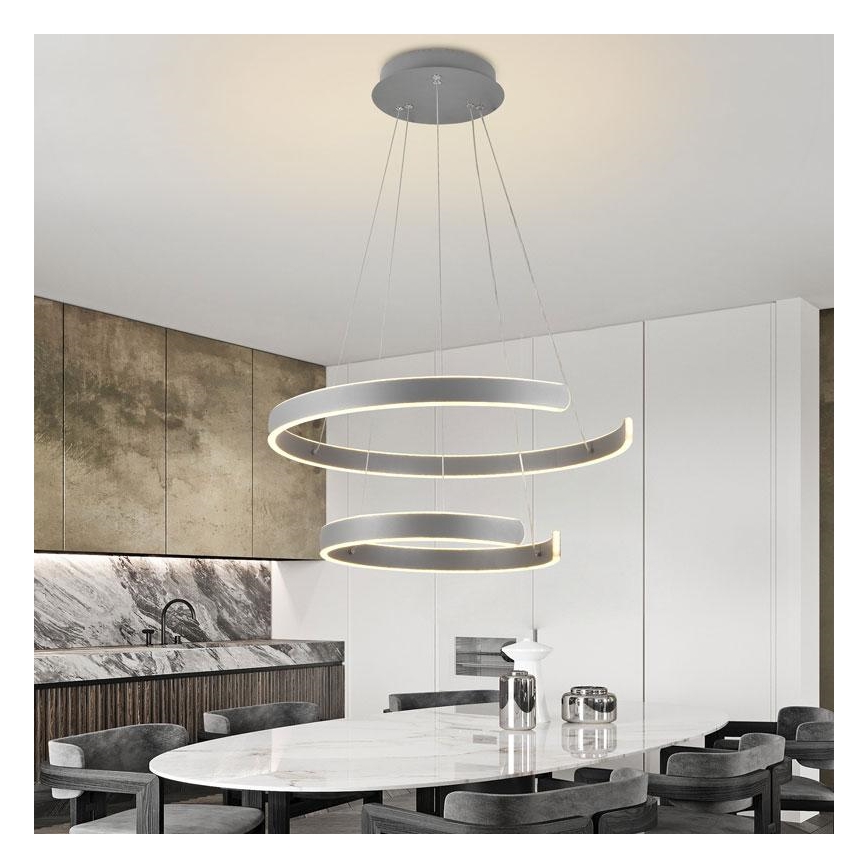 LED Dimbar taklampa LED/120W/230V 3000-6500K Ø 60 cm + fjärrkontroll