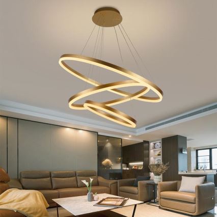 LED Dimbar taklampa LED/125W/230V 3000-6500K Ø 80 cm + fjärrkontroll