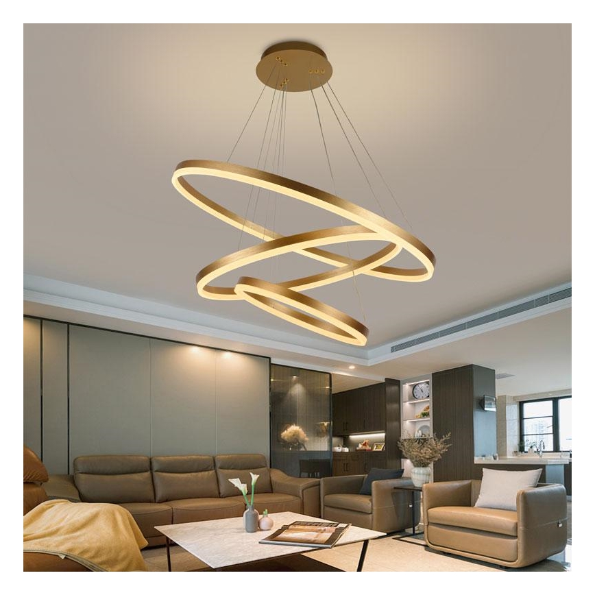 LED Dimbar taklampa LED/125W/230V 3000-6500K Ø 80 cm + fjärrkontroll