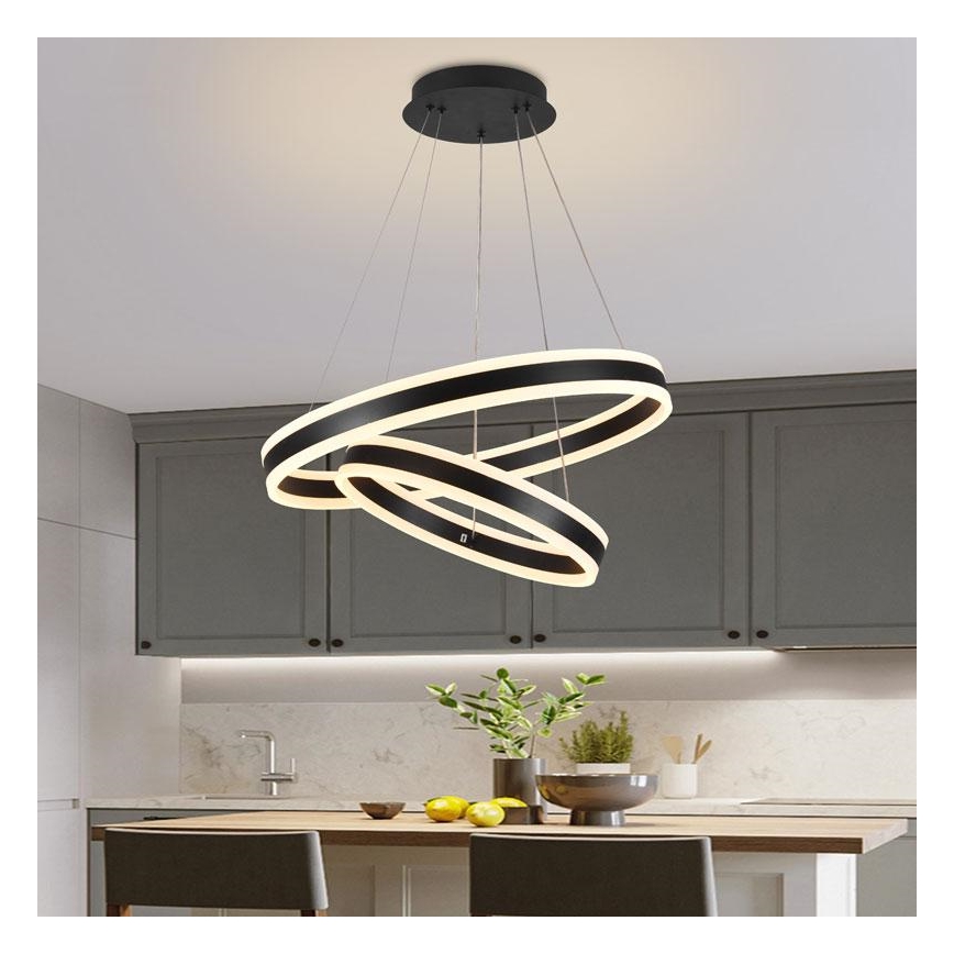 LED Dimbar taklampa LED/135W/230V 3000-6500K Ø 60 cm + fjärrkontroll