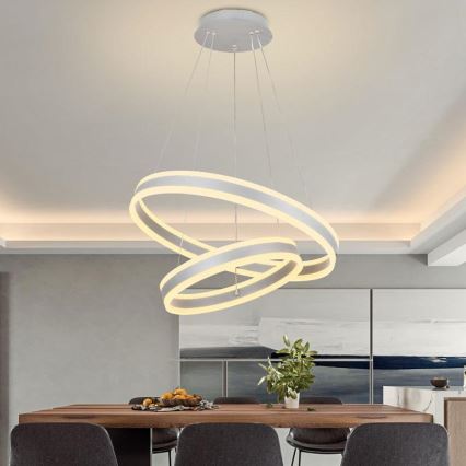 LED Dimbar taklampa LED/135W/230V 3000-6500K Ø 60 cm + fjärrkontroll