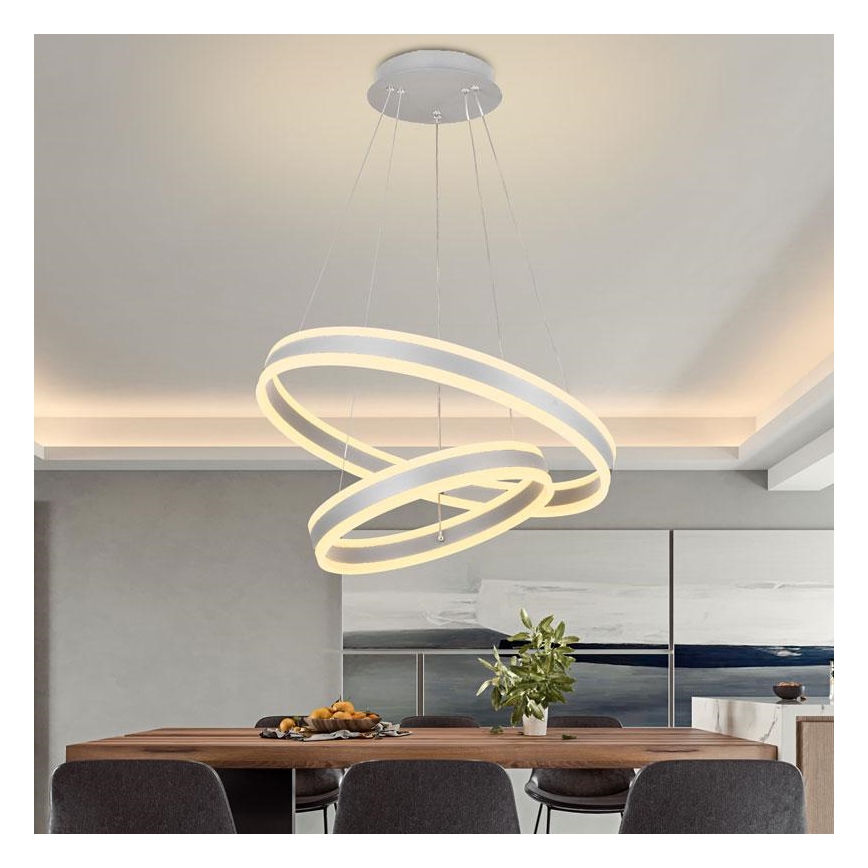 LED Dimbar taklampa LED/135W/230V 3000-6500K Ø 60 cm + fjärrkontroll