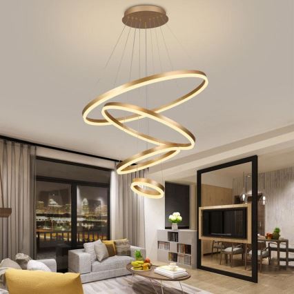 LED Dimbar taklampa LED/165W/230V 3000-6500K Ø 80 cm + fjärrkontroll