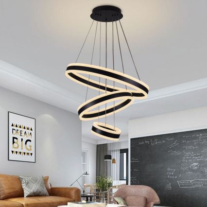 LED dimbar taklampa LED/165W/230V 3000-6500K Ø 60 cm + fjärrkontroll