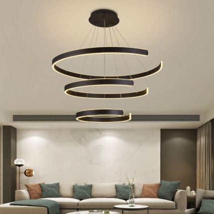 LED Dimbar taklampa LED/220W/230V 3000-6500K Ø 80 cm + fjärrkontroll