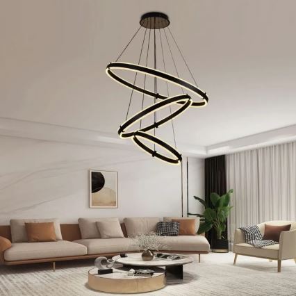 LED dimbar taklampa LED/250W/230V 3000-6500K Ø 80 cm + fjärrkontroll