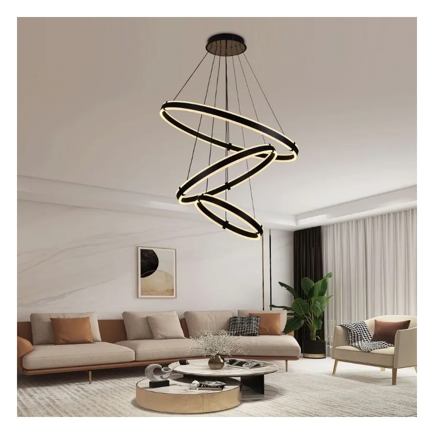 LED dimbar taklampa LED/250W/230V 3000-6500K Ø 80 cm + fjärrkontroll