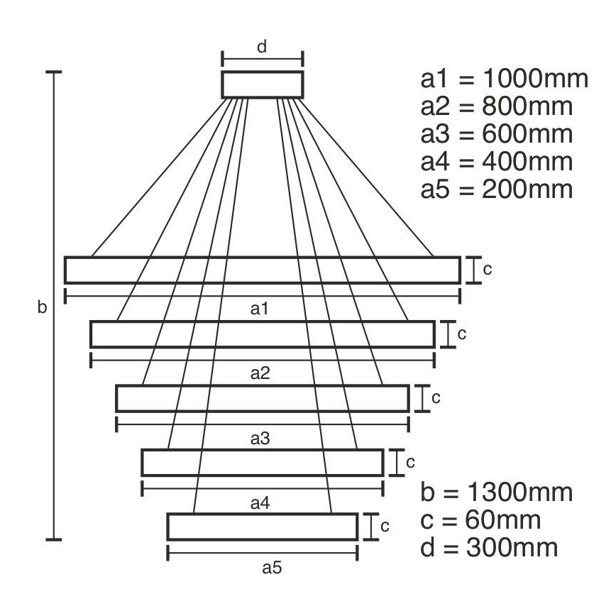 LED Dimbar taklampa LED/420W/230V 3000-6500K Ø 100 cm + fjärrkontroll