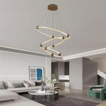 LED Dimbar taklampa LED/45W/230V 3000-6500K Ø 80 cm + fjärrkontroll