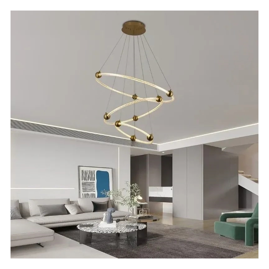 LED Dimbar taklampa LED/45W/230V 3000-6500K Ø 80 cm + fjärrkontroll