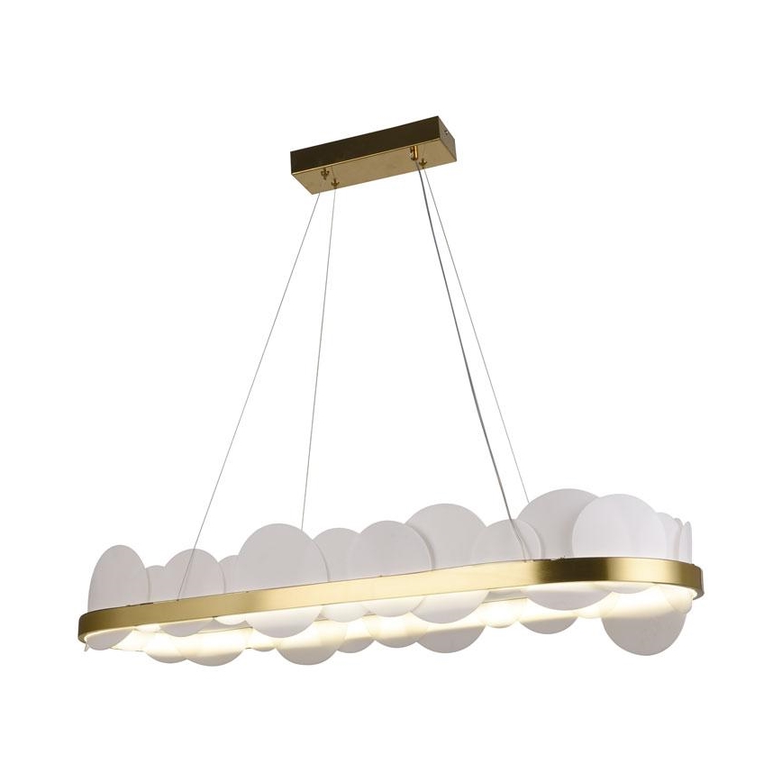 LED Dimbar taklampa LED/50W/230V 3000-6500K guld + fjärrkontroll