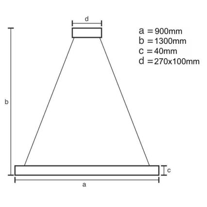 LED Dimbart taklampa LED/55W/230V 3000-6500K + fjärrkontroll