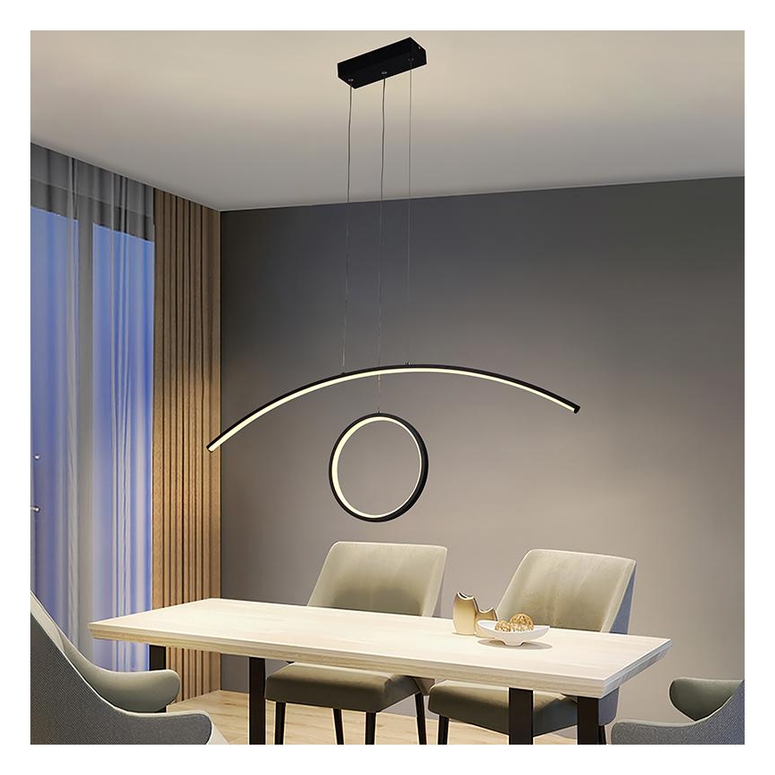 LED Dimbart taklampa LED/55W/230V 3000-6500K + fjärrkontroll