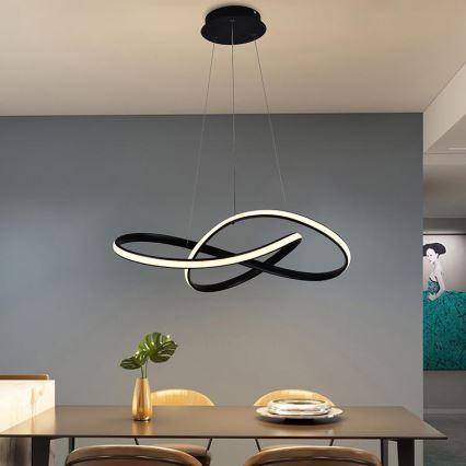 LED Dimbar taklampa LED/70W/230V 3000-6500K Ø 55 cm + fjärrkontroll