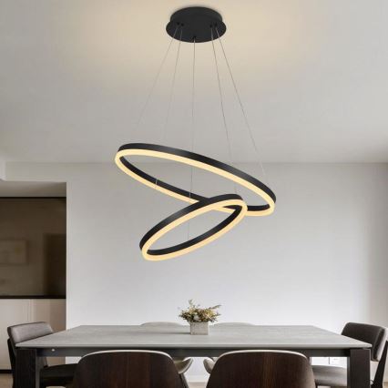 LED dimbar taklampa LED/70W/230V 3000-6500K Ø 60 cm + fjärrkontroll