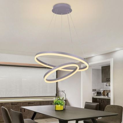 LED dimbar taklampa LED/70W/230V 3000-6500K Ø 60 cm + fjärrkontroll