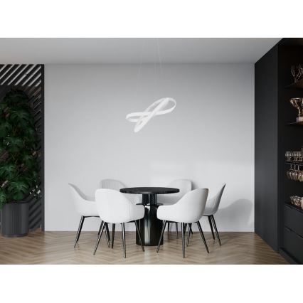 LED Dimbar taklampa LED/70W/230V 3000-6500K Ø 55 cm vit + fjärrkontroll