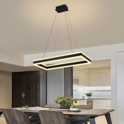 LED Dimbar taklampa LED/80W/230V 3000-6500K + fjärrkontroll