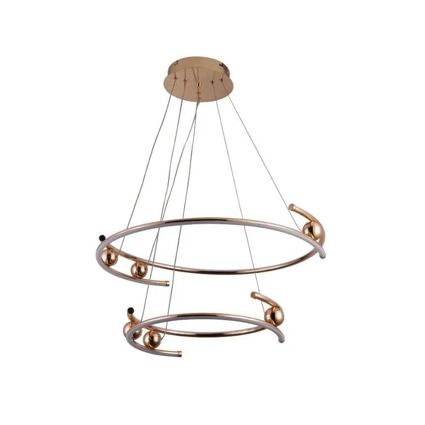 LED dimbar taklampa LED/80W/230V 3000-6500K Ø 60 cm + fjärrkontroll