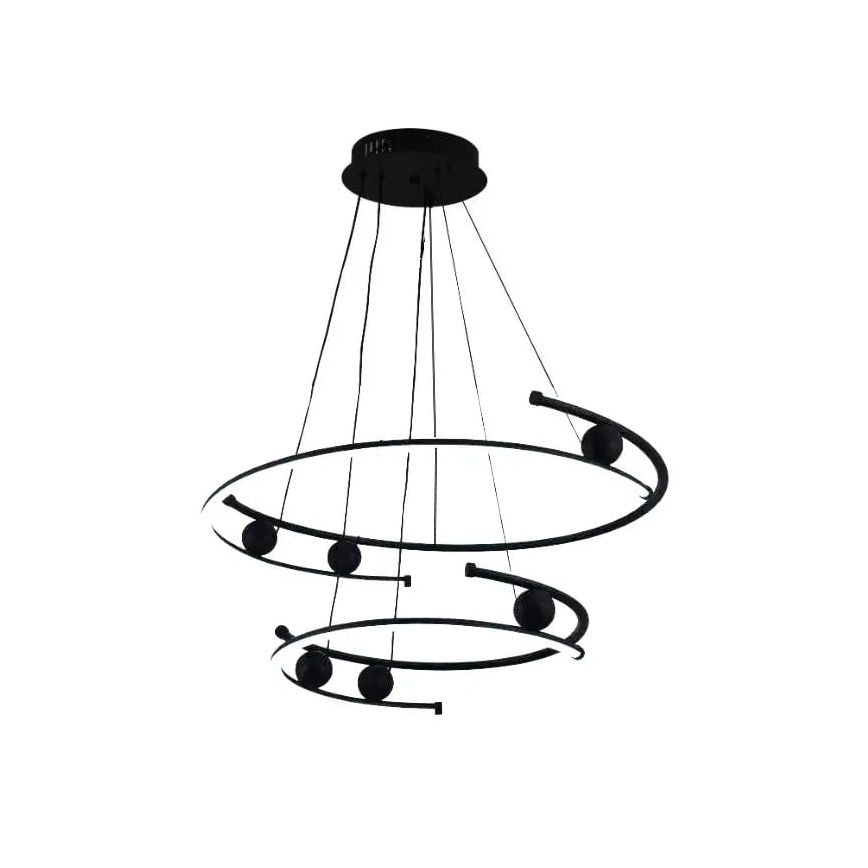 LED dimbar taklampa LED/80W/230V 3000-6500K Ø 60 cm + fjärrkontroll