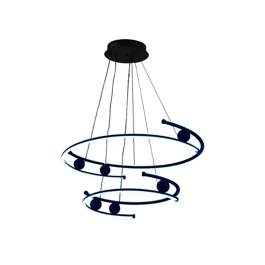 LED dimbar taklampa LED/80W/230V 3000-6500K Ø 60 cm + fjärrkontroll