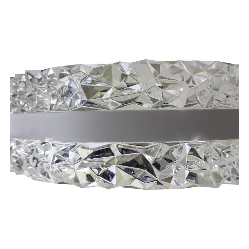 LED Dimbar kristallkrona på kabel LED/80W/230V 3000-6500K vit + fjärrkontroll