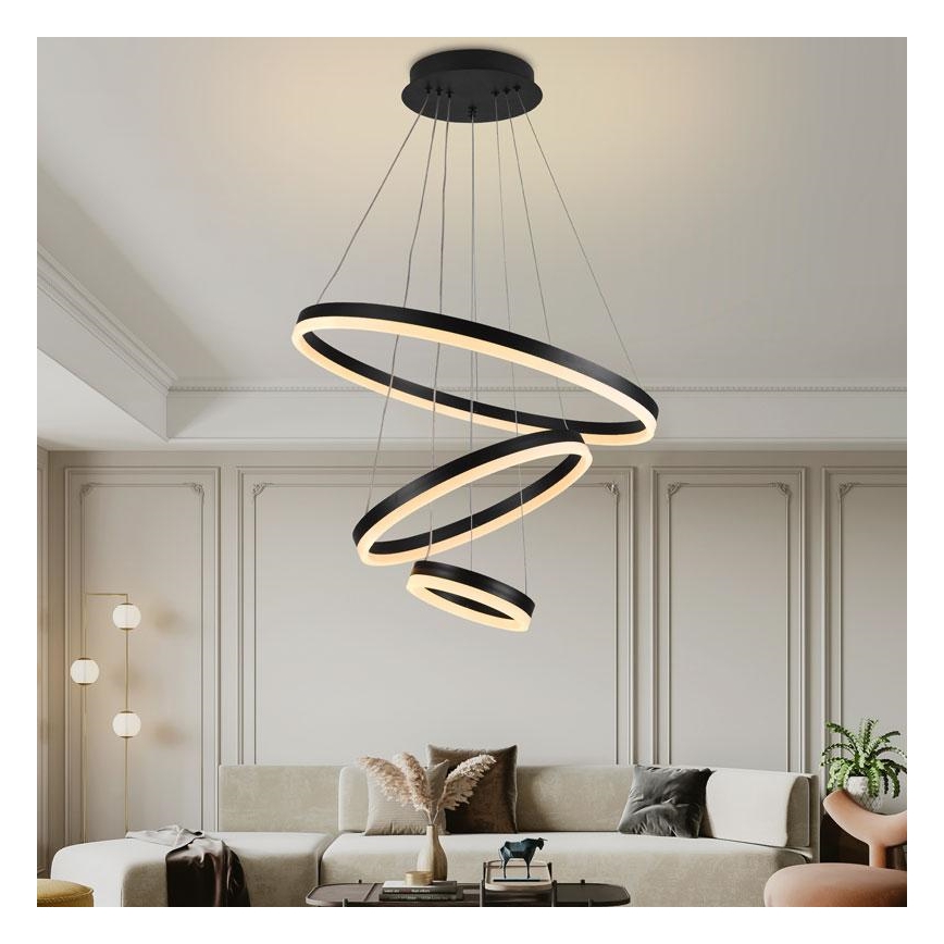 LED Dimbar taklampa LED/85W/230V 3000-6500K Ø 60 cm + fjärrkontroll