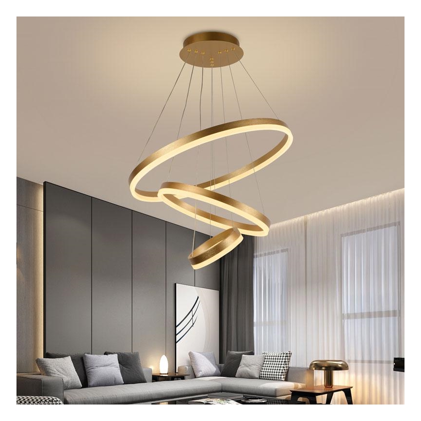 LED Dimbar taklampa LED/85W/230V 3000-6500K Ø 60 cm + fjärrkontroll