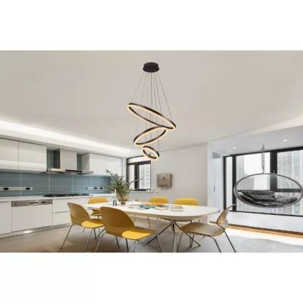 LED Dimbar taklampa LED/85W/230V 3000-6500K Ø 60 cm + fjärrkontroll