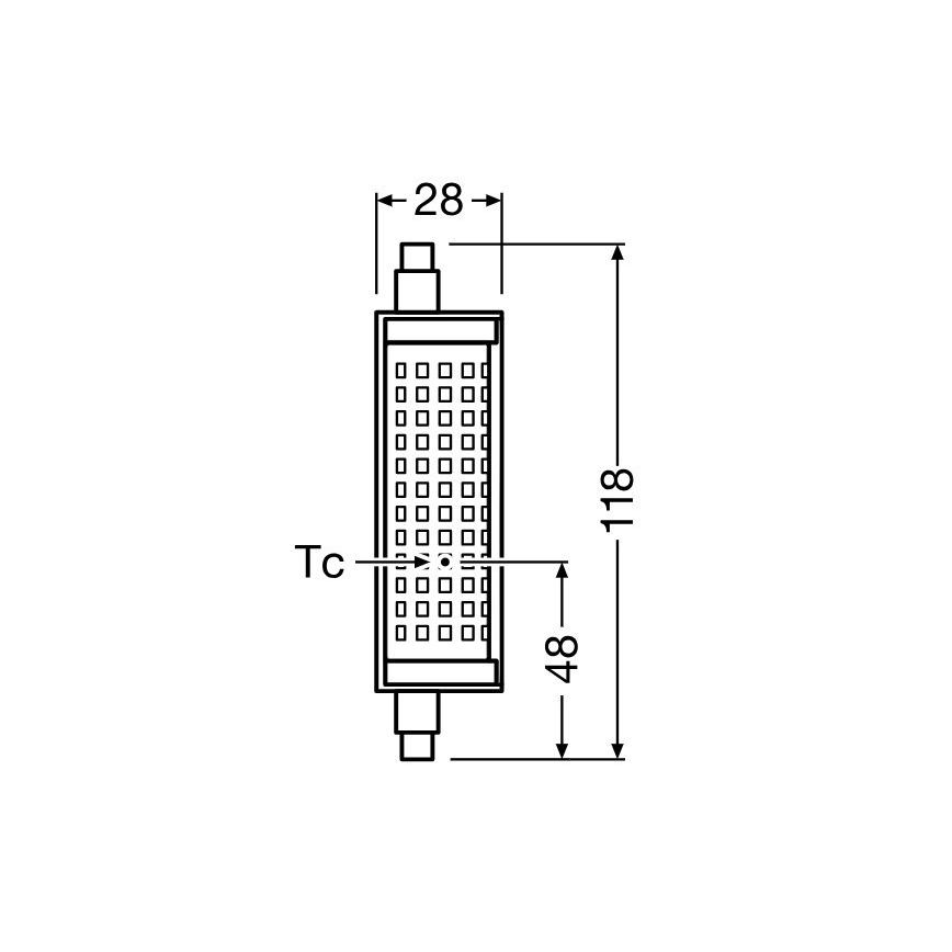 LED Dimbar lampa R7s/18,2W/230V 2700K 118 mm - Osram