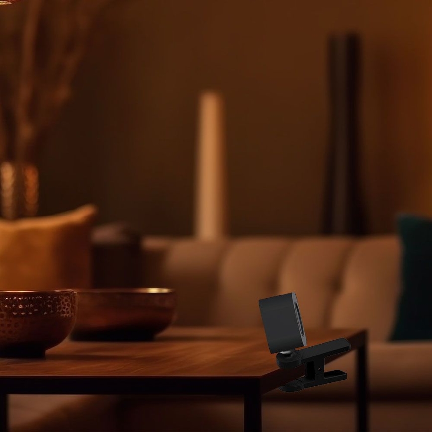 LED Dimbart magnetiskt laddningsbart skrivbordslampa 4-i-1 LED/3W/5V 3000-6000K 1800 mAh svart