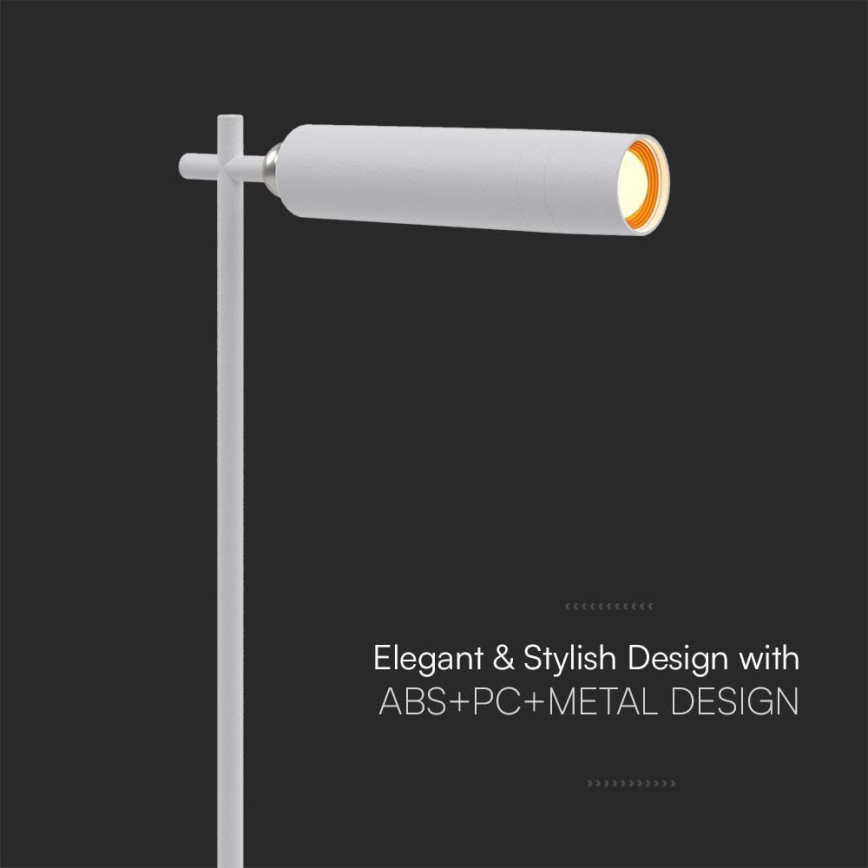 LED Dimbart magnetiskt uppladdningsbart skrivbordslampa 3-i-1 LED/3W/5V 4000K 1500 mAh vit