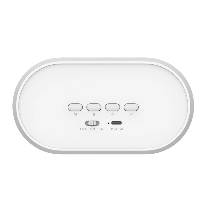 LED Dimbart nattlampa med väckarklocka BUNNY LED/1,2W/5V 3000K