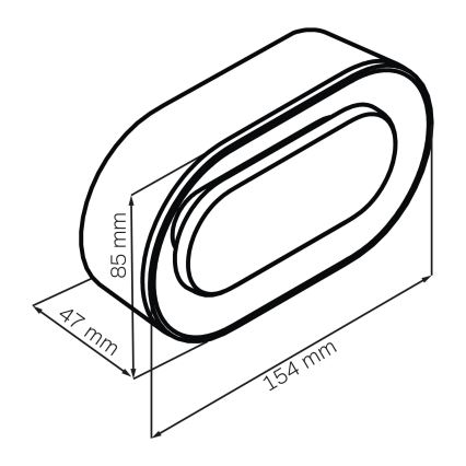 LED Dimbart nattlampa med väckarklocka KAJA LED/1,3W/5V 3000K