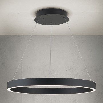 LED dimbar pendel på vajer KOLK LED/60W/230V 2700/3000/4000K Ø 60 cm svart