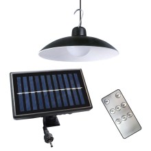 LED Dimbar pendelampa med solceller och skymningsensor LED/6W/3,7V 800 mAh IP44 + fjärrkontroll