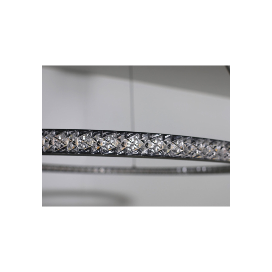 LED dimbar pendellampa på vajer LED/90W/230V 3000-6500K Ø 60 cm + fjärrkontroll